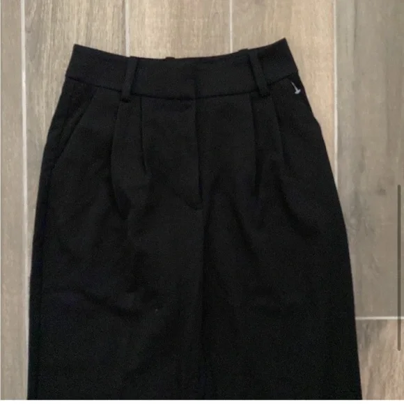 NEW Favorite Daughter The Favorite Pants Black High Waist Wide Leg Size 14 - Picture 7 of 11